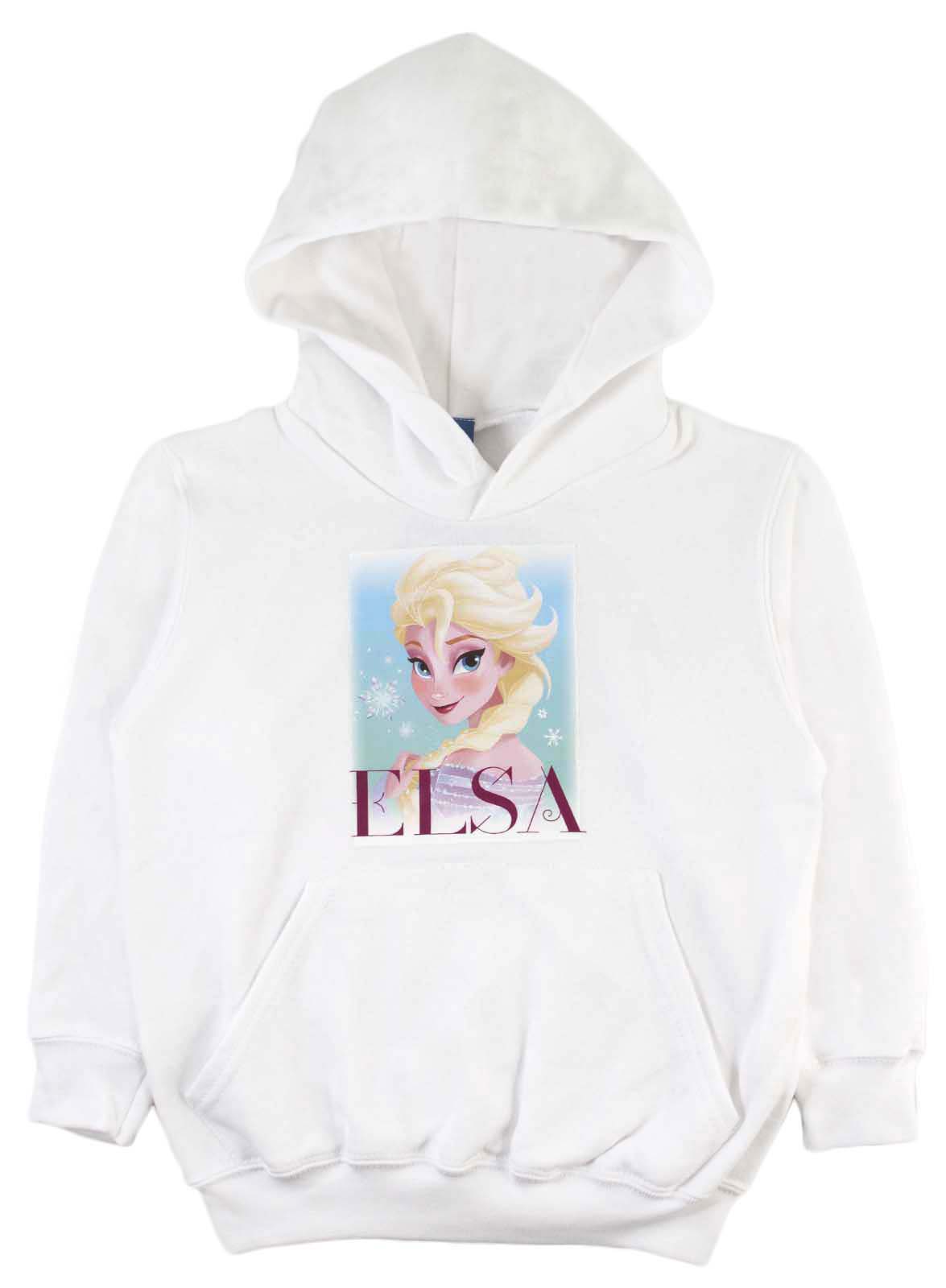 Girls Disney Frozen Jumper Hoodie Hooded Jacket Sweatshirt Hoody Elsa